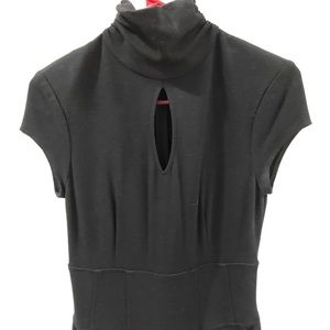 High neck black jumpsuit